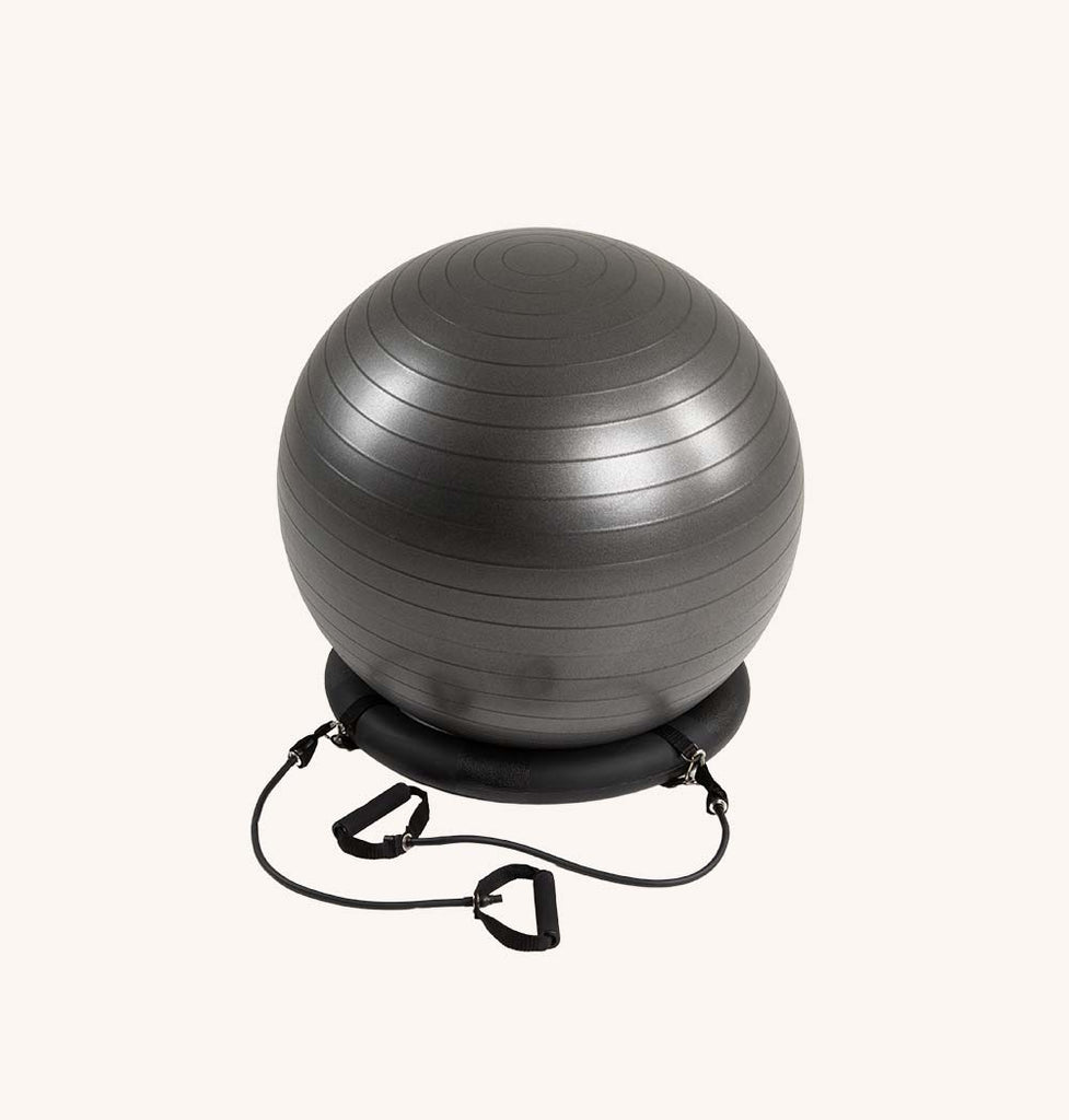 pilatesball with resistance bands