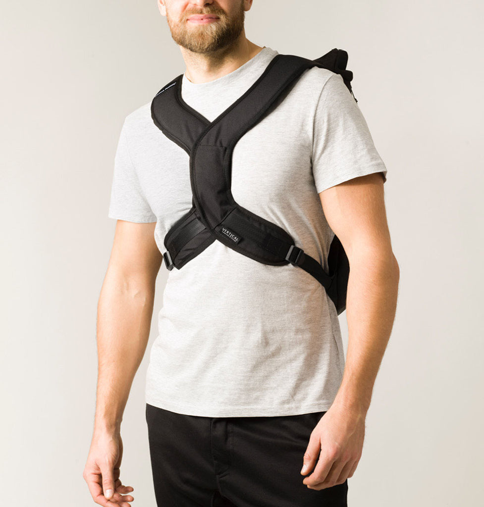 Vertical Ergonomic Backpack man