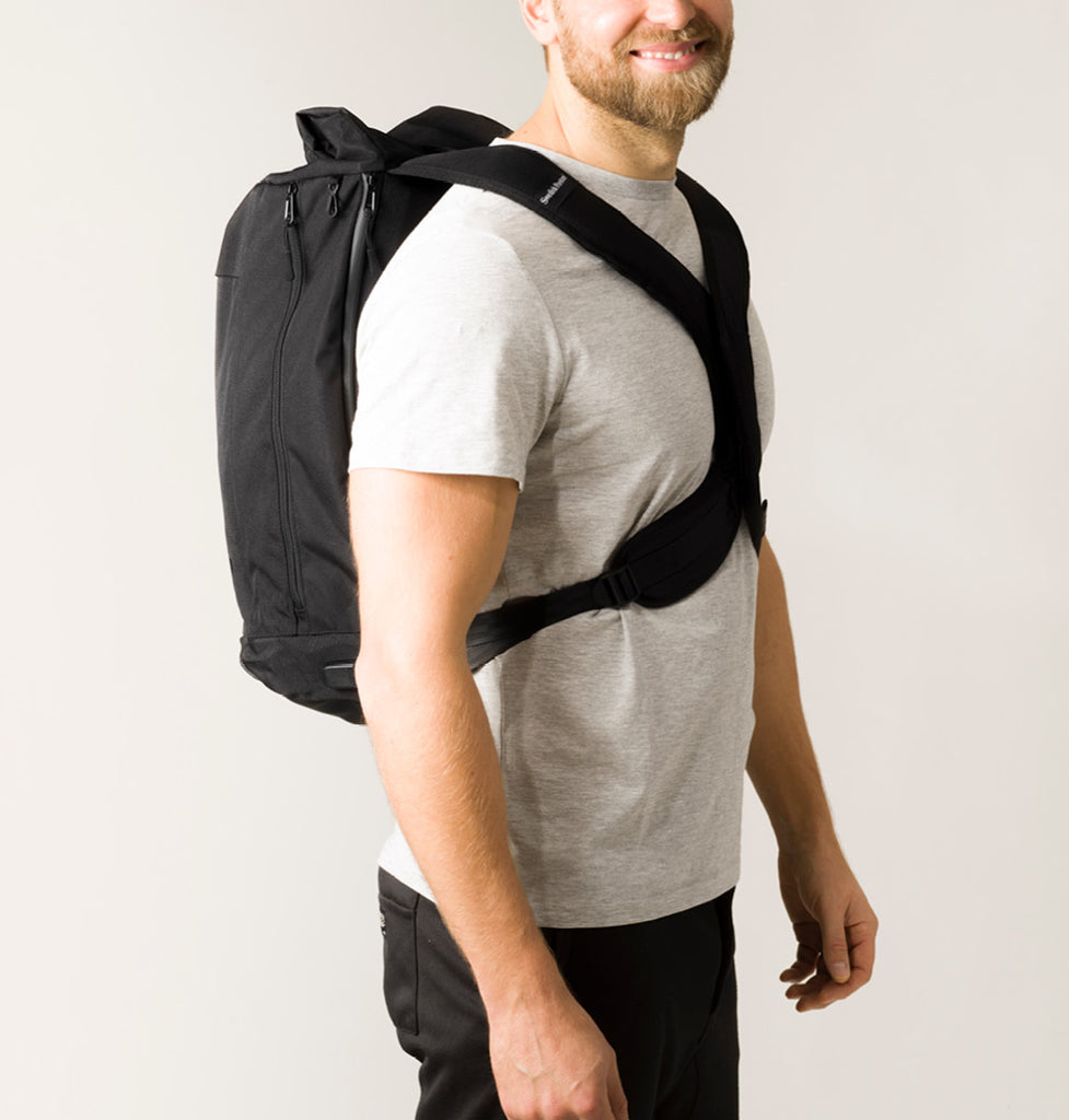 Backpack for better posture side man